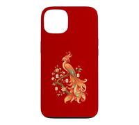 Mahjong Phoenix Oiseau Cerisier Fleurs Carrelage Art Floral Lover Coque pour iPhone 13