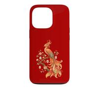 Mahjong Phoenix Oiseau Cerisier Fleurs Carrelage Art Floral Lover Coque pour iPhone 13 Pro