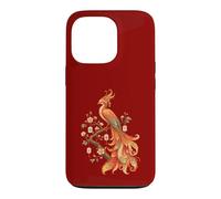 Mahjong Phoenix Oiseau Cerisier Fleurs Carrelage Art Floral Lover Coque pour iPhone 13 Pro