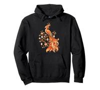 Mahjong Phoenix Oiseau Cerisier Fleurs Carrelage Art Floral Lover Sweat à Capuche