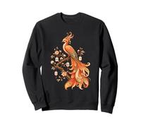 Mahjong Phoenix Oiseau Cerisier Fleurs Carrelage Art Floral Lover Sweatshirt