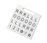 Mahjong Planche d'entraînement - Ensemble d'aide à la stratégie portable à 24 emplacements | Système d'organisation de carrelage compact pour la maison, le salon, la famille, les vacances, les voyages
