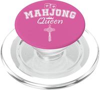 Mahjong Queen of Tiles Mahjong Queen Crown It's Mahjong Time PopSockets PopGrip pour MagSafe