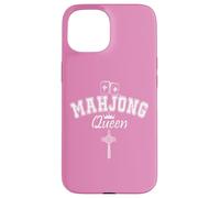 Mahjong Queen of Tiles Mom in My Mahjong Era Mahjaholic Coque pour iPhone 15