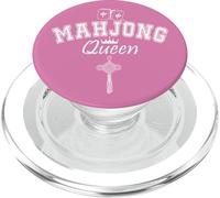 Mahjong Queen of Tiles Mom in My Mahjong Era Mahjaholic PopSockets PopGrip pour MagSafe