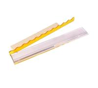 Mahjong Rack - Acrylique 44,7 x 6,5 x 1,9 cm | Porte-mahjong avec poussoirs | Ensemble de poussoirs pour carrelage transparent Accessoires de jeu Durable Support de carrelage Organisateur lisse Barre