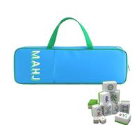Mahjong Rack Sac de Rangement - Housse de Protection de Jeu de Table Étanche | Sac de Transport pour Rack Mahjong et Plateaux Mahjong - Pour Voyage en Plein Air Vacances, Bleu paon, se beskrivning