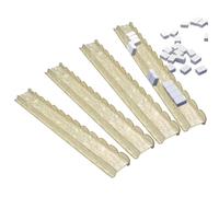 Mahjong Racks Poussoirs festonnés - Système de support magnétique pour carreaux en acrylique, ensemble d'outils de positionnement du plateau de jeu, kit d'accessoires de Mahjong portable à manipulatio
