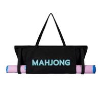 Mahjong Sac de grande capacité en toile portable | Mahjong Sac de rangement pour soirée de jeu, fête de famille, tournoi, club, sortie, divertissement