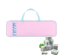 Mahjong - Sac de transport étanche pour Mahjong | Pochette à fermeture éclair, pochette de rangement ergonomique pour jeu, support et support de rangement pour carrelage, protection contre les rayures