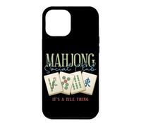 Mahjong Social Club, C'est Une Histoire de tuiles, J'adore Jouer au Mahjong Coque pour iPhone 12 Pro Max