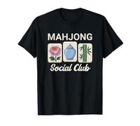 Mahjong Social Club Nuits de Jeu Carreaux T-Shirt