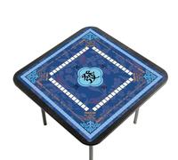 Mahjong Tapis de table 80 x 80 cm antidérapant et insonorisant avec | Tapis américain Mahjong pour soirées en famille, festivals, réunions sociales, voyages, camping-cars, joueurs débutants