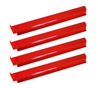 Mahjong Tile Racks | 4-Piece Convenient Compact Dominoes Game Organizers | 47.3x8cm Mahjong Game Racks with Pushers - Long-Lasting for Club Home House Party Travel Holiday Festive