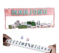 Mahjong Tile Sac - 20.87x9.84 pouce de grand support imperméable pour un stockage facile, une pochette pour adolescents avec design portable, un sac de nuit pour les affaires, le studio, la maison, le