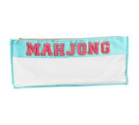 Mahjong Tile Sac - 20.87x9.84 pouce de grand support imperméable pour un stockage facile, une pochette pour adolescents avec design portable, un sac de nuit pour les affaires, le studio, la maison, le