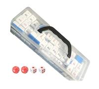 Mahjong Tiles - Ensemble Classique léger, Blocs en ABS, Jeu d'éléments de Chimie éducative avec Symboles de l'alphabet | Jouet d'apprentissage pour Les Amis, la Famille et Les divertissements