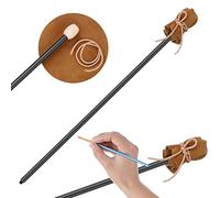 Mahl Bâton pour peintre stable - 83 cm - Outil de dessin pour artistes et peintres - Outil de repose-main avec cuir synthétique pour peinture, aquarelle, peinture à l'huile, croquis