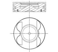MAHLE 001 PI 00106 000 Piston pour MERCEDES-BENZ