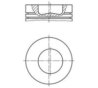 MAHLE 007 PI 00110 000 Piston pour IVECO,SOLARIS