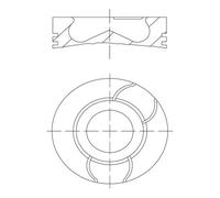 MAHLE 021 PI 00123 000 Piston pour DACIA,NISSAN,RENAULT,SAMSUNG