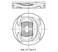 MAHLE 028 PI 00117 002 Piston pour SEAT,VW