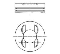 MAHLE 028 PI 00153 002 Piston pour AUDI,SEAT,SKODA,VW