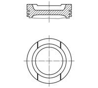 MAHLE 033 01 02 Piston pour AUDI,SEAT,SKODA,VW