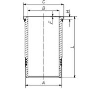 Mahle 037 LW 00128 001 - Chemise de cylindre