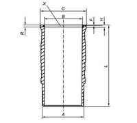 MAHLE 061 LW 00120 001 Chemise de cylindre