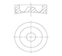 MAHLE 061 PI 00129 000 Piston pour SCANIA