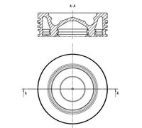 MAHLE 061 PI 00139 000 Piston pour DINA,SCANIA,VAN HOOL