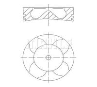 MAHLE 081 PI 00103 002 Piston