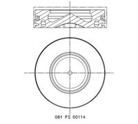 MAHLE 081 PI 00114 000 Piston pour ALPINA,BMW,MINI,TOYOTA