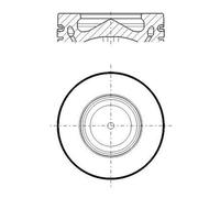Piston de moteur 081 PI 00119 002 MAHLE