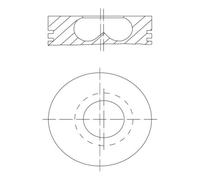 MAHLE 081 PI 00123 002 Piston pour BMW,MINI