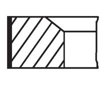 MAHLE 082 32 N0 Jeu de segments de pistons pour BMW