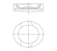 MAHLE 209 73 00 Piston pour RENAULT TRUCKS,VOLVO