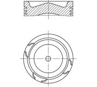 MAHLE 213 68 00 Piston pour BOVA,DAF,GINAF,SOLARIS