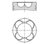 Piston MAHLE 227 PI 00141 000