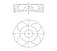 MAHLE 229 14 00 Piston pour ERF,MAN,NEOPLAN