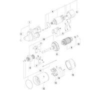 MAHLE 24V Zähnezahl: 9 Rotation dans le sens des aiguilles d'une montre MS 68