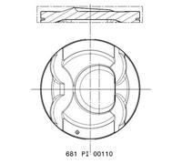 MAHLE 681 PI 00110 002 Piston