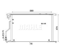 MAHLE 70828039 Condensateur A/C
