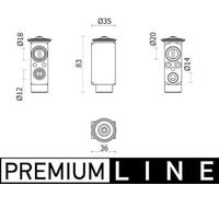 MAHLE 70828077 Valve d'expansion et tube Orifice