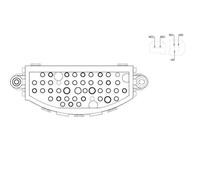 MAHLE ABR 22 000S A/C Régulateur de soufflerie et résistance BEHR
