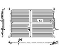 Mahle Original Condenseur de climatisation AC 271 000S pour AUDI A8 D3 (4E2,4E8) 2003-2010