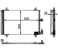 MAHLE AC 323 000P Condenseur, climatisation