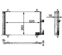 MAHLE AC 350 000P Condenseur climatisation avec déshydrateur