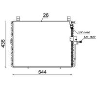 MAHLE AC 357 000S Condenseur, climatisation pour MERCEDES-BENZ